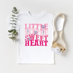Little Sweetheart Valentines Day Toddlers Tee, Valentines Day Shirt For Girls, Kids Valentines Day TShirt, Cute Children Valentines Day Gift