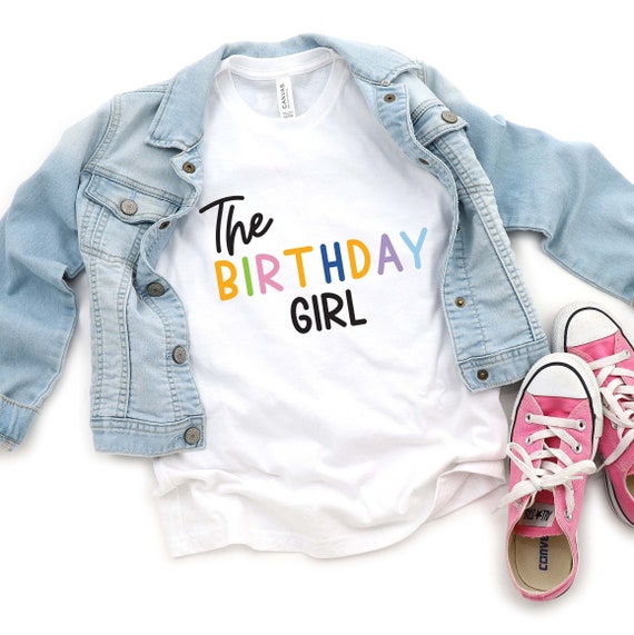 The Birthday Girl Tshirtbirthday Kids Shirt the Birthday Etsy