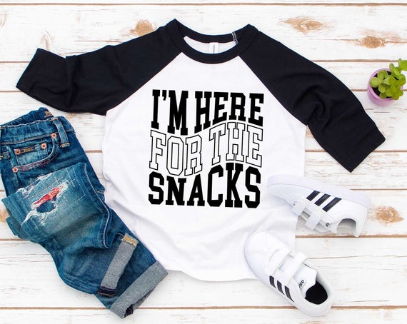 Foodie Kids Tshirt, I'm here for the snacks Toddler Tee, Queen of the snacks Kids Shirt, king of the snacks shirt, Children Foodie Gift Tee