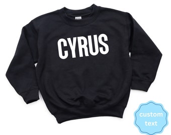 Personalized Kids Name Sweatshirt, Children's Sweatshirt, Kids Sweatshirt, Crewneck Sweatshirt