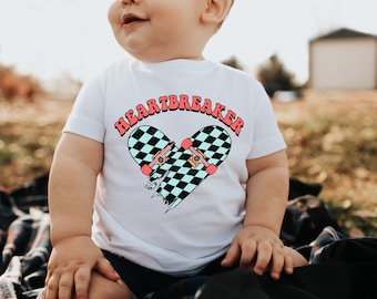 Boys Valentine Heartbreaker Skateboard shirt,Heartbreaker Vday Tshirt for boys,Cute Valentines Toddler Shirt