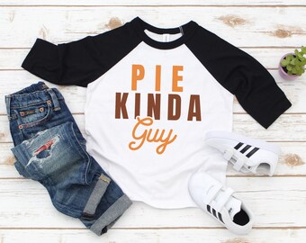 Thanksgiving Shirt For Kids, Pie Kinda Guy Toddler Tee, Toddlers Tee, Thanksgiving Outfit, Holiday Gift For Kids