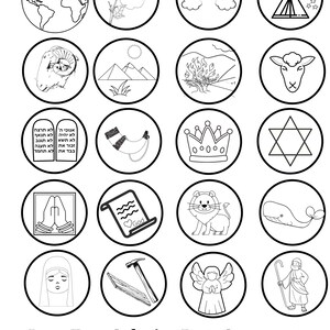 Jesse Tree Ornaments Printable Coloring Pages - Etsy