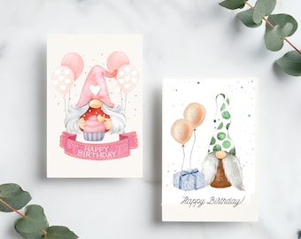 Gnome Birthday Cards | Gnome Birthday | Gnome Greeting Card