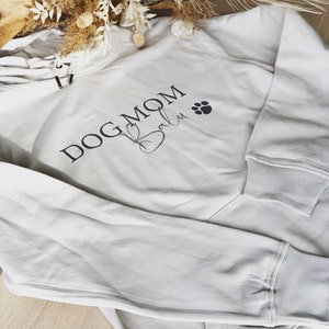 Dog Mom Hoodie Dog mom personalized with dog name soft quality gift idea hoodedhoodie image 3