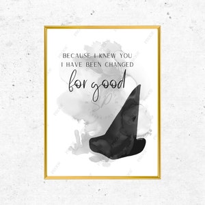 Wicked Musical Prints, Wicked Musical Quote, Theatre Prints, Musical Quotes, Musical Theatre Prints, Musical Print, Theatre Gift Wicked 6