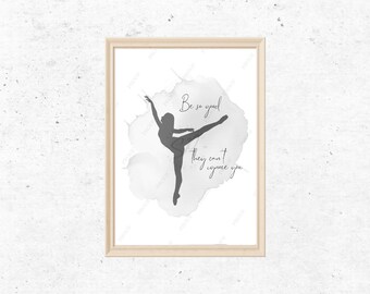 Dance Print, Dance Quote, Dance Poster, Contemporary Dance Wall Art, Home Decor, Poster Print, Wall Art, Motivational Quote, Inspiring Quote