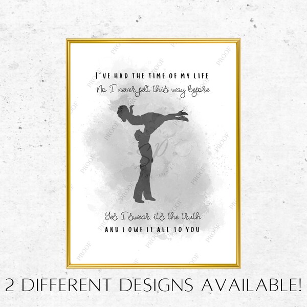 Dirty Dancing Quote - Etsy UK