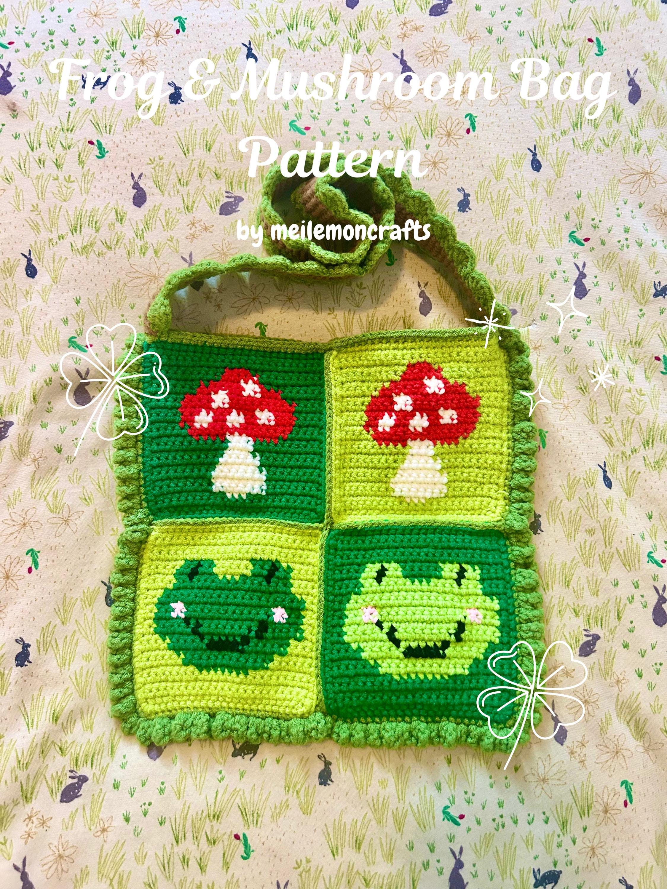 Frog & Mushroom Bag Crochet Pattern