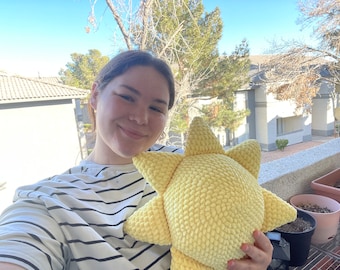 Patrón de crochet de almohada solar en PDF