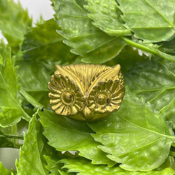 Unique Eagle Head Wonderful Antique Gold Gilding … - image 1