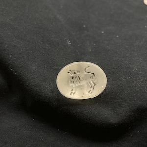 Roman crystal stone intaglio Ancient Seal stamp old bead with impression