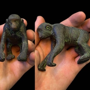 Unique Ancient Near Eastern Bronze monkey Statue Sculpture