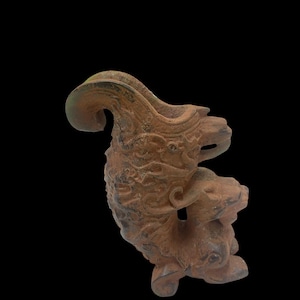 Unique Rare Ancient Roman,Near Eastern blue crystal carving drinking vessel in the form of dragon in good condition