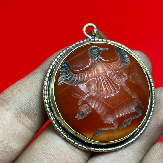 Spectacular Roman Old Natural Agate intaglio seal… - image 4