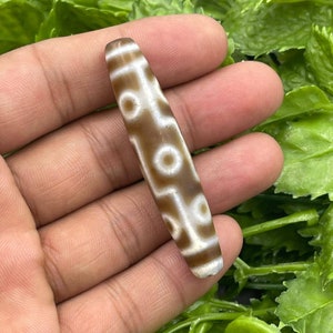 Beautiful Authentic Ancient Tibetan Powerful Agate 9 Eye Rare Beautiful Amulet Old Dzi Bead