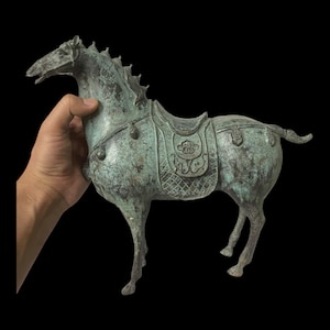 Wonderful Ancient Roman Bronze Excellent Rare Huge Horse Figure Statue