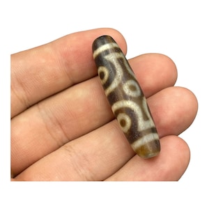 Collectible Antique Agate Bead Tibetan Himalayan eyes Banded Dzi bead Amulet