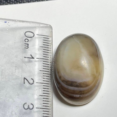 Unique Antique Indo Tibetan shops Himalayan LukMik Goat Eye Motif Agate Old Amulet Cabochon