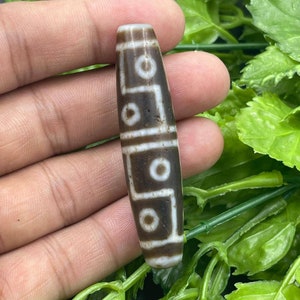 Wonderful Antique Tibet Agate 12 Eyes Unique Ancient Old Dzi Bead Amulet