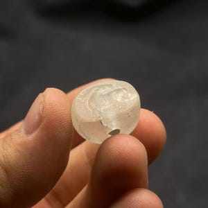 Near Eastern old crystal stone intaglio Ancient Seal stamp old bead