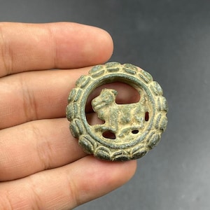 FREE Shipping worldwide European Finds Ancient Roman Bronze Goat Animal Figure Amulet Wearable