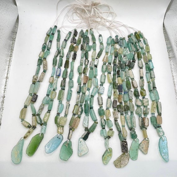 SALE lot 10 Antique Roman Glass Rare Beads Strand… - image 2