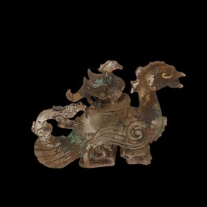 Ancient Roman,Near Eastern Crystal Carving vessel in the form of mythical beast