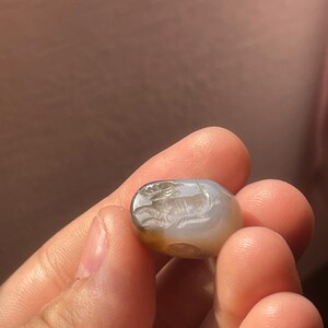 Beautiful Old Agate Near Eastern intaglio Seal Stamp Bead with impression