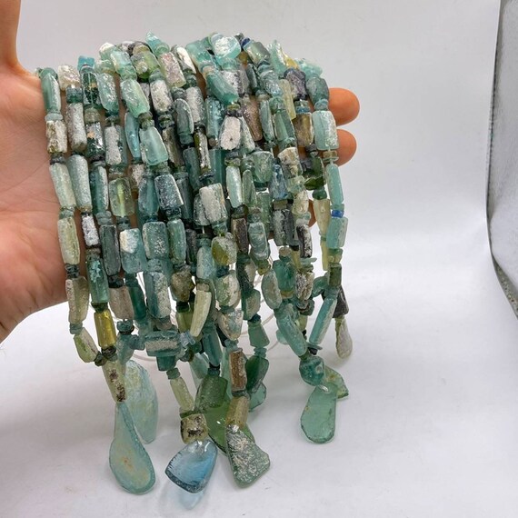 SALE lot 10 Antique Roman Glass Rare Beads Strand… - image 6