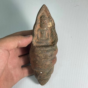 Extremely Rare Ancient Near Eastern Old bronze Buddha Depicting Plaque