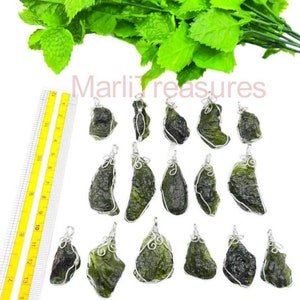 100% Natural Moldavite Pendant, Genuine Moldavite Tektite, Big piece Raw Moldavite Pendant, Moldavite Pendent From Czech Republic