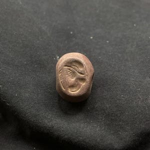 Near Eastern old jasper king stone intaglio Ancient Seal stamp old bead