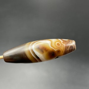 Banded Sulaimani Agate Bead Amulet