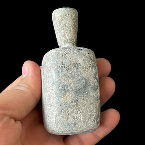 Ancient Old Iridescent Roman Glass Unique Rare Antique Bottle