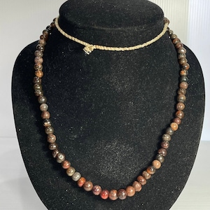 Very Rare Natural Old Carnelian Agate stone beads Necklace