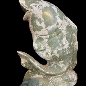 Ancient Near Eastern Jade Fish Carving: Animal Figure