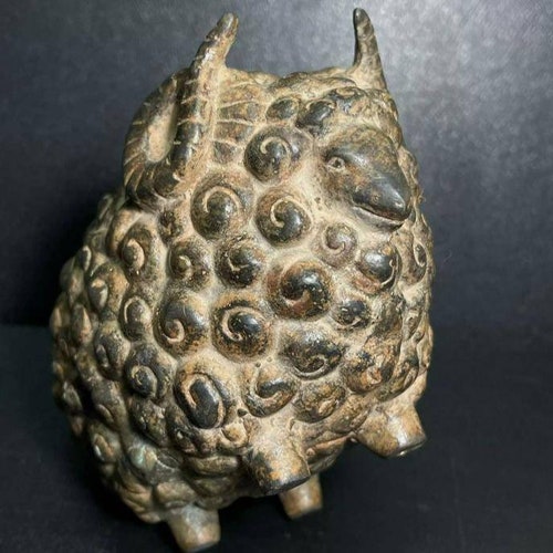 Circa 200-300AD Ancient Old shops Roman Bronze Excellent Unique Sheep Statue