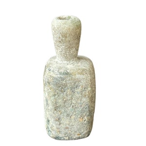 Beautiful Ancient Old Iridescent Roman Glass Unique Rare Antique Bottle