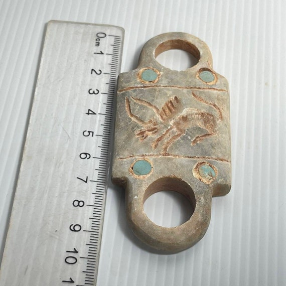 Beautiful Antique Old Hard stone Carved amulet Bu… - image 4