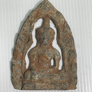Ancient Near Eastern Old bronze Buddha Figurine Picture Pendant