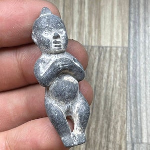 Unique Ancient Roman bronze baked baby Figurine Statue