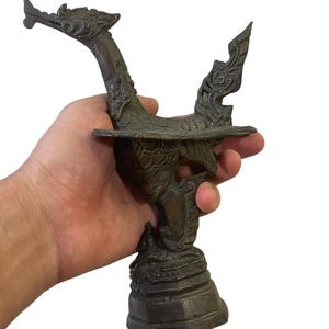 Unique Extremely rare ancient Greek bronze mythical bird statue sculpture
