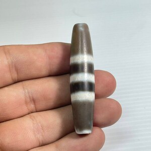 Himalayan Agate Dzi Bead: Ancient IndoTibetan Amulet