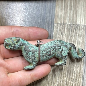 100AD European Finds Ancient Roman Bronze Lion Statue