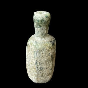 Unique Ancient Old Iridescent Roman Glass Unique Rare Antique Bottle