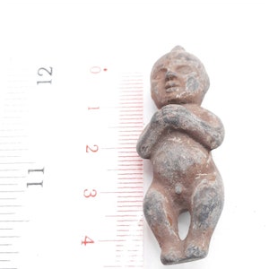 Wonderful Old Ancient Roman bronze baked baby Figurine