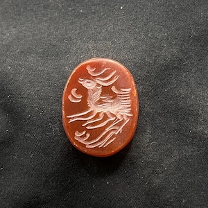 Beautiful Ancient Roman intaglio Gemstone Carnelian Seal Stamp Cabochon