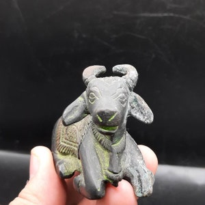 Unique Ancient Roman Wonderful bronze Cow Statue