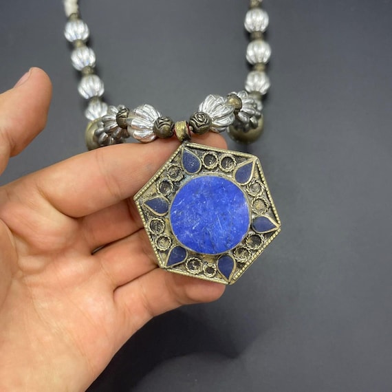 アフガニスタン◎ラピスラズリ アンティークネックレス アフガニスタン